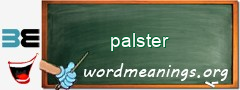 WordMeaning blackboard for palster